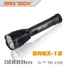 Maxtoch SN6X-12 Cris 5pcs T6 Super LED Torche Lumineuse